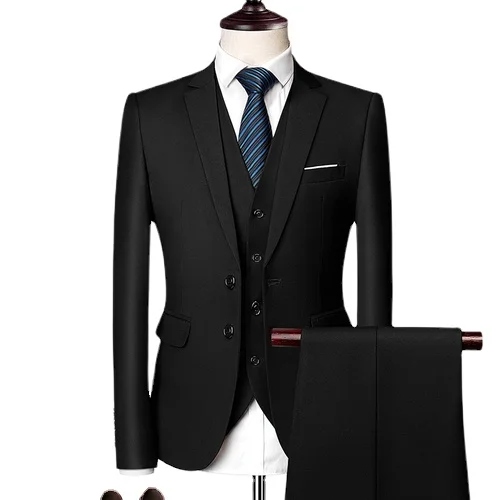 wedding suit for men Banquet Elegant and Luxurious 3-piece Business Formal Suit