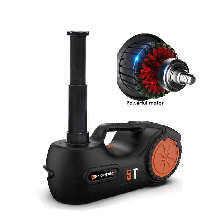 Conpex 5 ton 6 in 1 powerful motor hydraulic jack to lift car air pneumatic car jack built in compressor