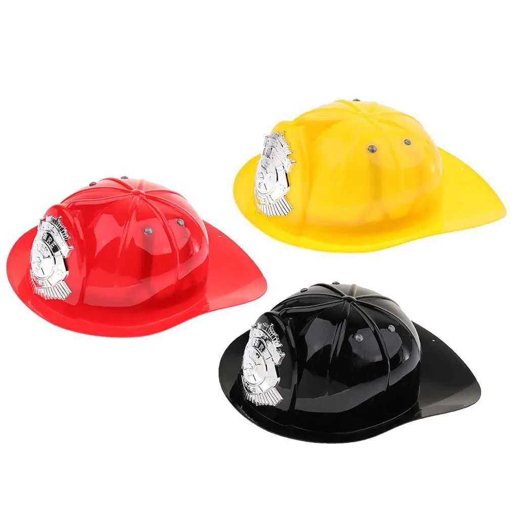 Fireman Helmet Firewoman Firefighter kids Fancy Dress Costume Cosplay Hat