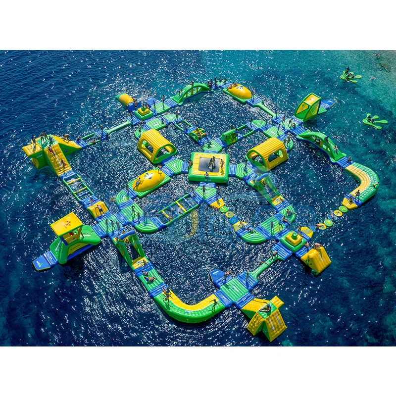 AOYU Hot sale inflatable floating water park inflatable aquapark inflatable floating jump game for sale