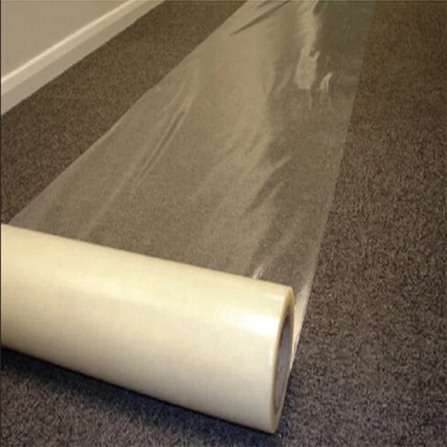 protective plastic adhesive carpet protection film for household use
