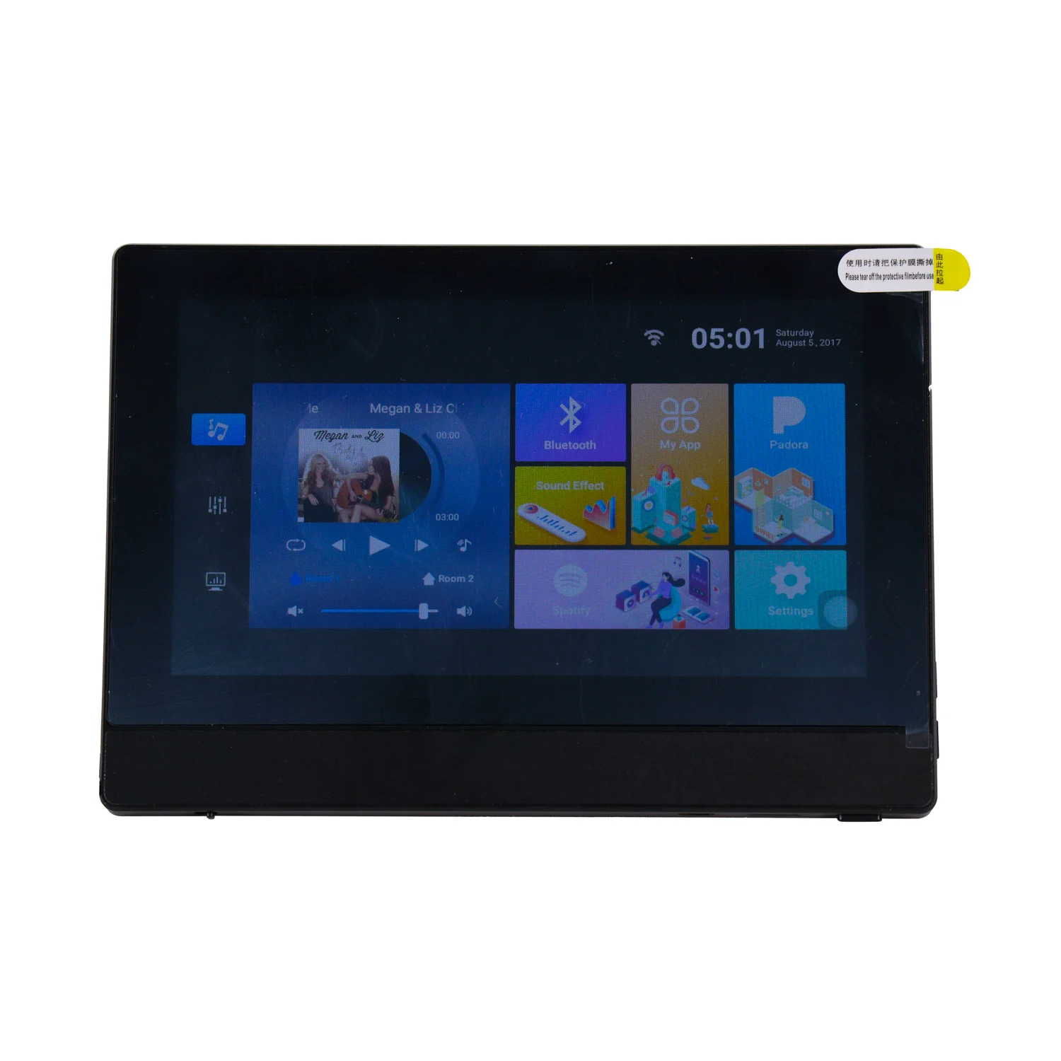 T 7 Inches Touch BT Wall Amplifier with Audio Tf Card Usb Bluetooth In Wall Amplifier Amplificador de Sonido Profesional