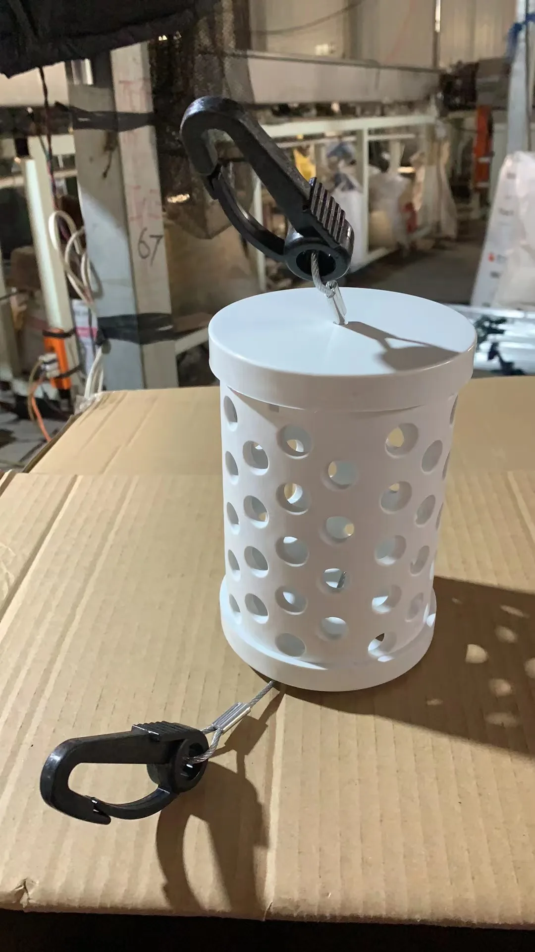 Direct factory manufacture Bait cage Seal Proof Bait Cage Rigid PVC Tubing fishing bait holder