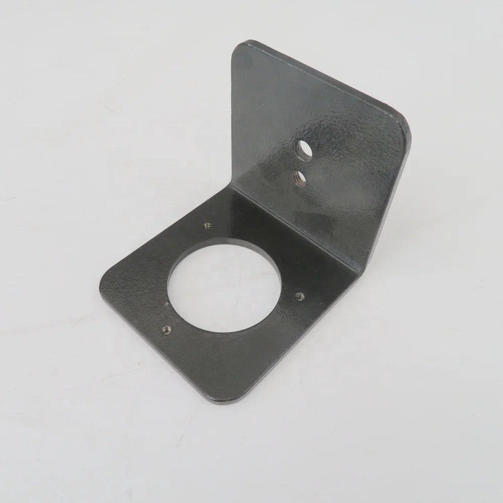 OEM custom sheet metal punching bending welding powder coating parts elevator guide rail adjustable bracket