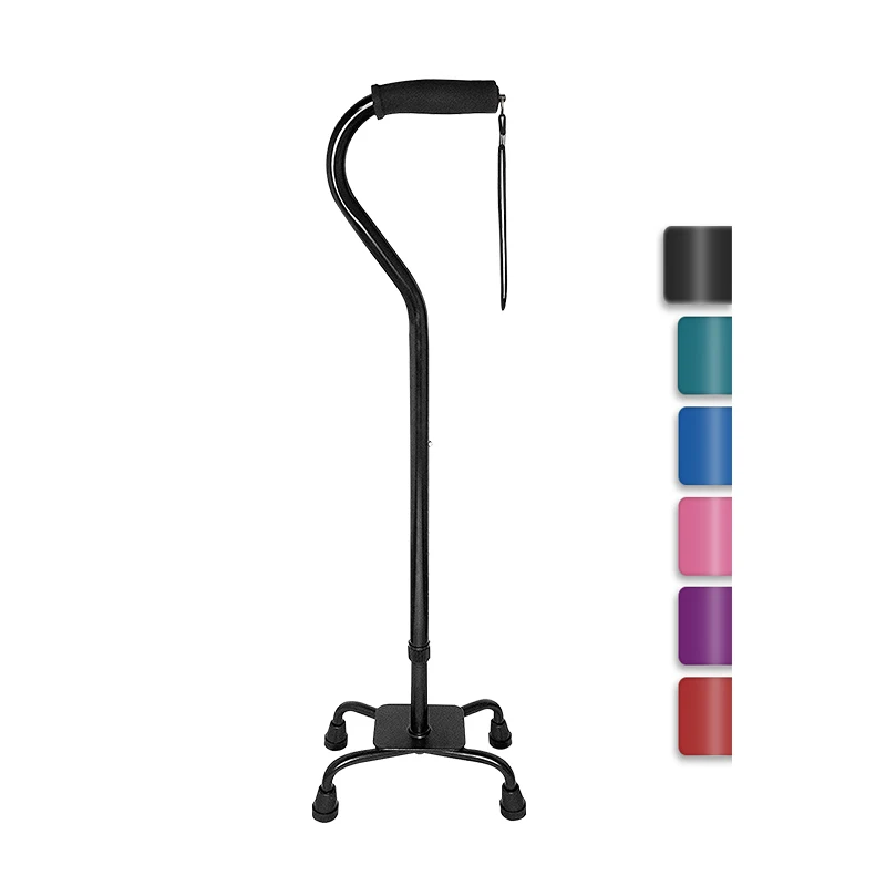KingGear New Arrival Lightweight Quad Cane Folding Adjustable Four Leg Walking Stick