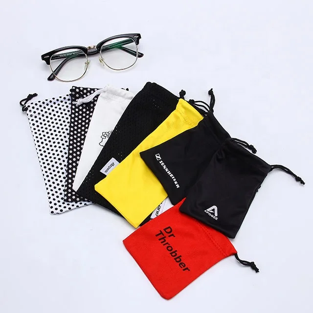 High Quality Soft Glasses Case Eyeglasses Pouch Custom Logo Microfiber Sunglasses Bag