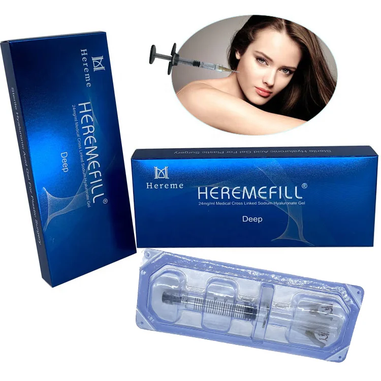 Heremefill Hot Sale 10ml Derm Fillers Hyaluronic Acid Syringe Dermal Filler For Lips acid Hialuronico Inyectable Dermal Filler