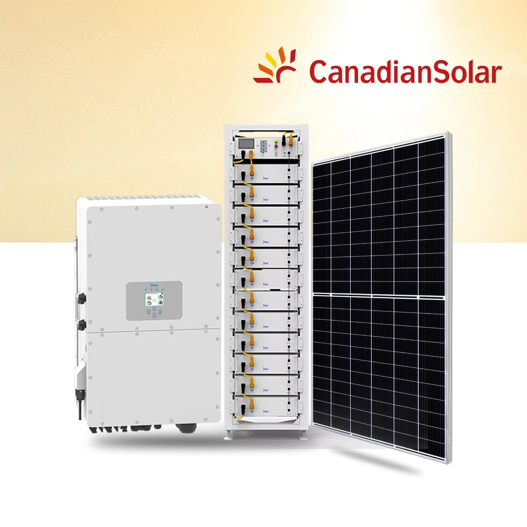 DEYE 50kW Three Phase Hybrid Inverter for High Voltage Energy Storage - SUN-50K-SG01HP3-EU