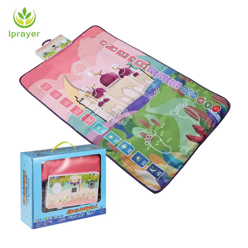 Madina wholesale children smart learning prayer mat sejadah muslim for  kids electronic  rug mats  blanket  islamic  quran gift