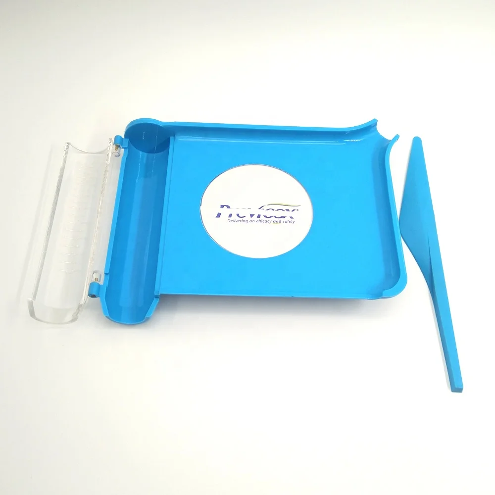 plastic medical tablet pill counting tray with spatula