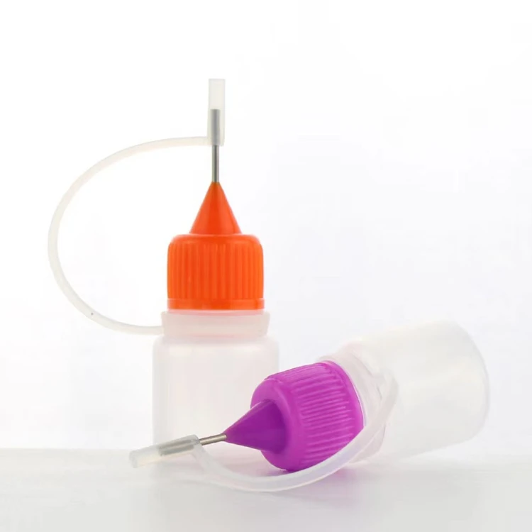 
3ml PE plastic needle bottles Oil filling bottle squeezable tubes with bottle drip irrigation 