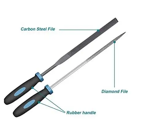 Professional precision needle files mini diamond needle file kit customized metal needle file