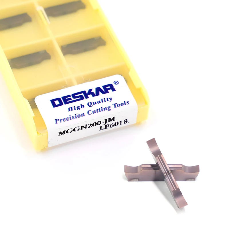 DESKAR MGGN200-JM LF6018 Carbide Inserts CNC Lathe Tools Grooving Blades Aluminum Cutting Tool