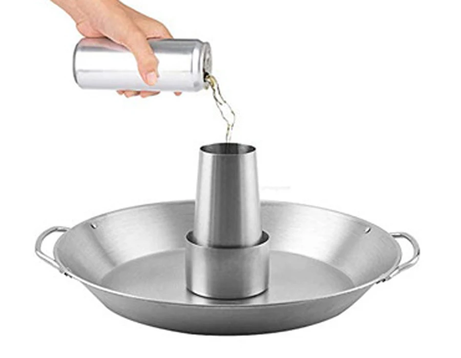 Stainless steel pipe roast Chicken  pipe  holder  plate