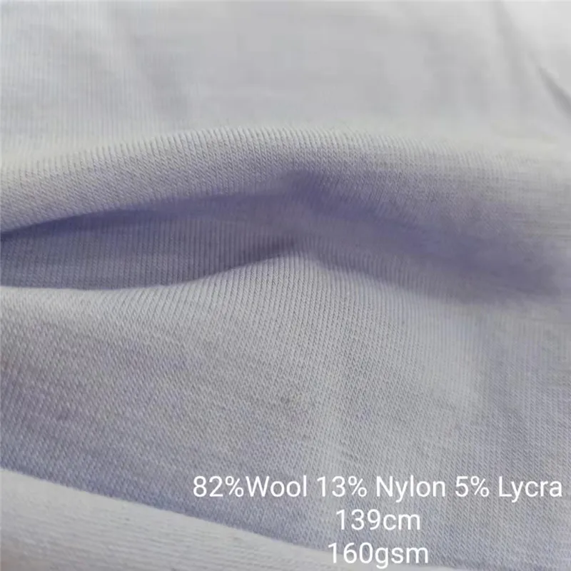 High quality merino wool knit jersey fabric for clothes