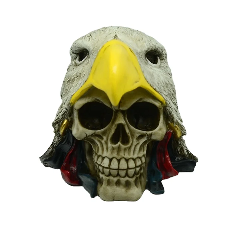 Halloween Home Decor Handicraft Resin Skull Statue Day Of The Dead Sugar Skull