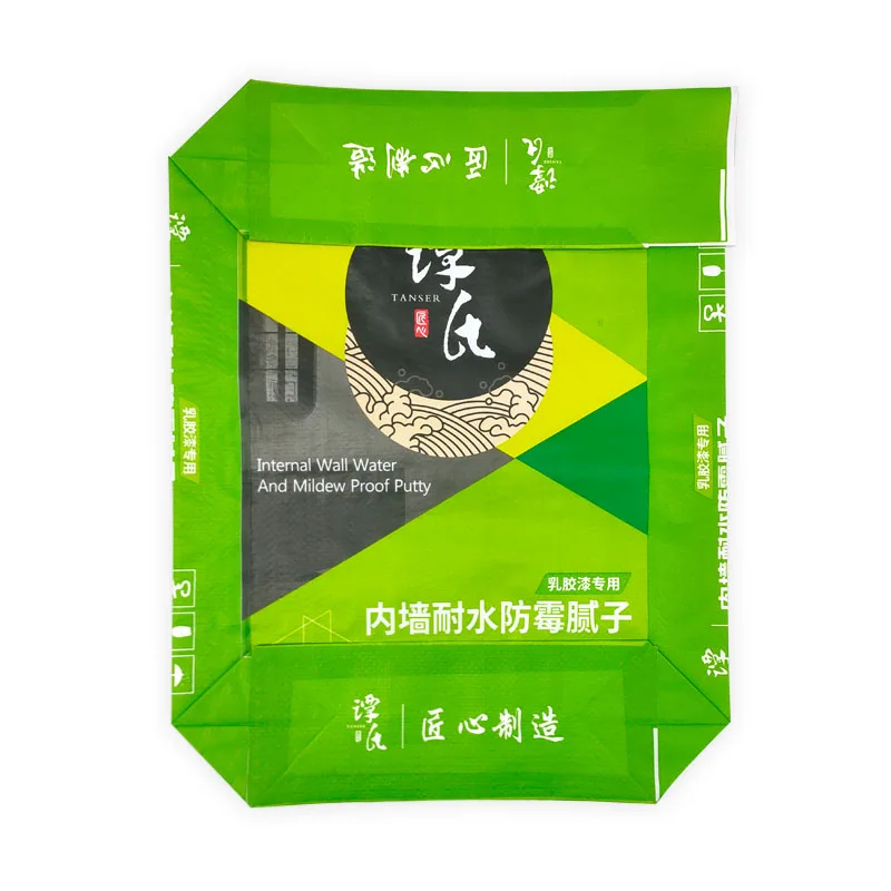Custom 20kg Valve Woven PP Bags Packaging Sack for Cement putty powder bags