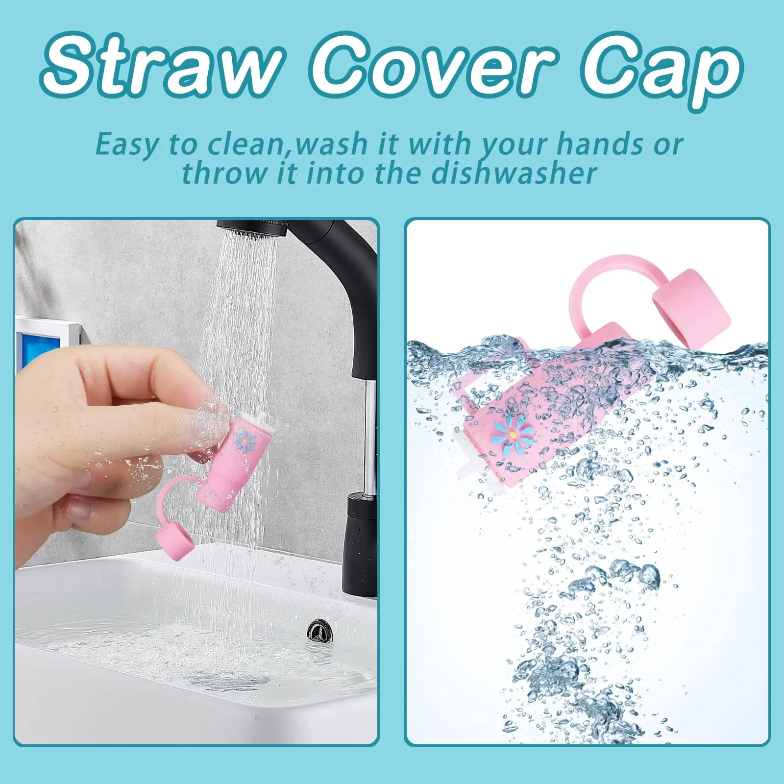 New Silicone Anti-Spill Plug Straw Cap for 10mm Straws for Promotional Activities and Welcome Gifts for Travel Agency