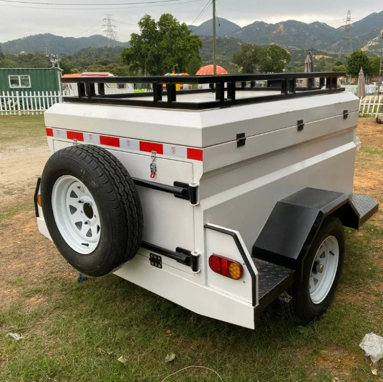 Top Quality 4x4 Off Road Light Weight Small Camping Travel Trailers with Spare Tire