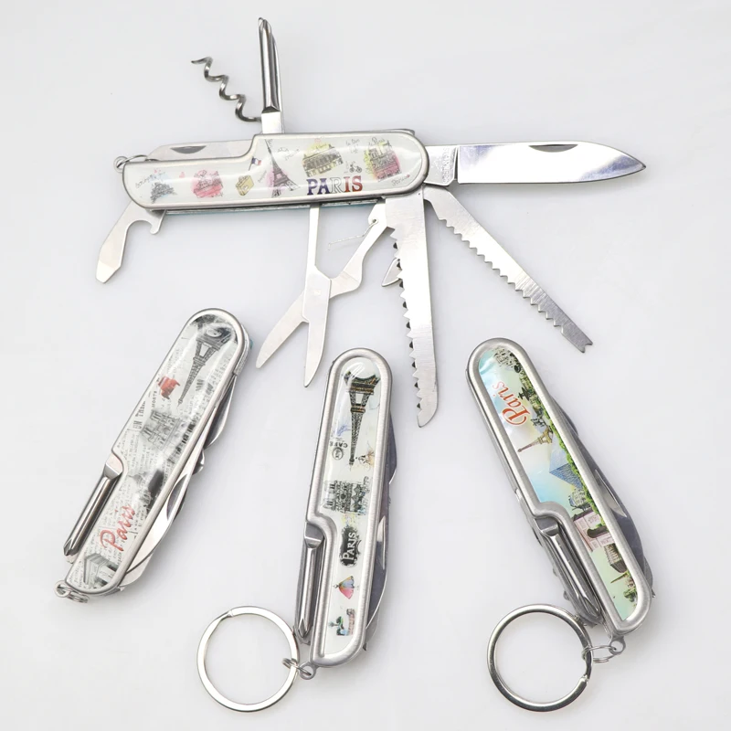 Factory Direct Foldable Stainless Steel Pocket Souvenir Knife