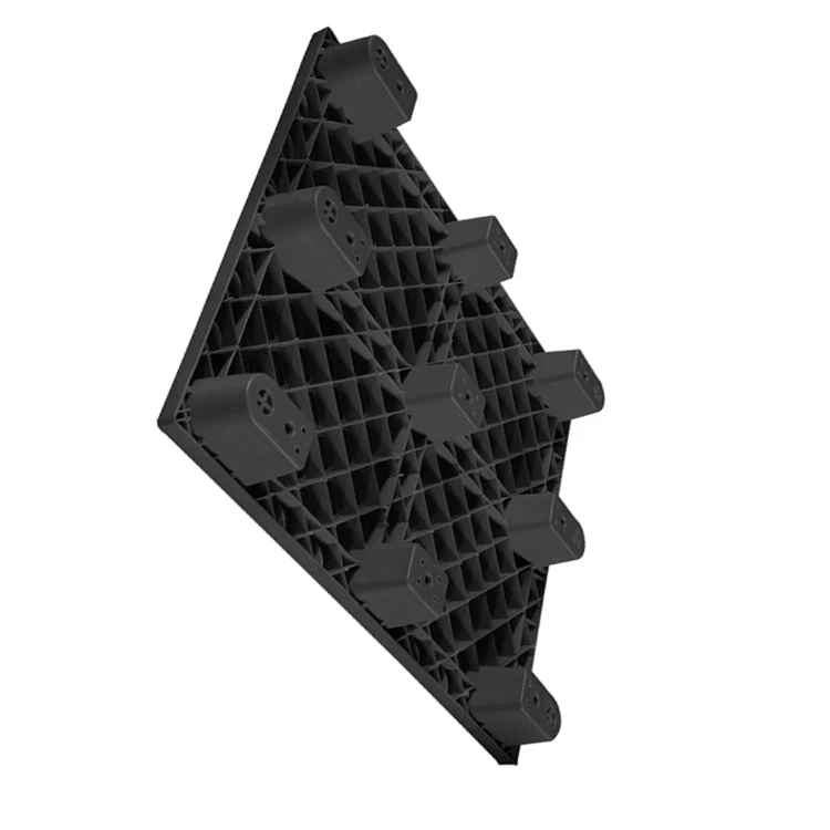 1200 x 800 Recyclable PP  Nestable  Black Warehouse  Pallet