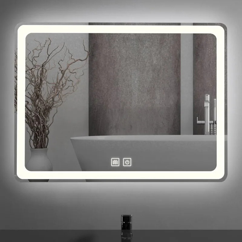 mirror intelligent design  Anti-Fog LED light  Induction bluetooth   detection antifogging bathroom mirror two way mirror