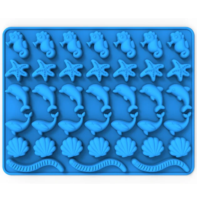 48 Cavity Dinosaur Silicone Gummy Chocolate Baking Mold Bomb Chocolate Molds Candy