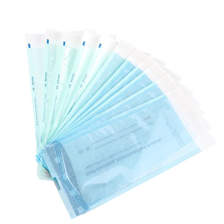 
China Local Manufacture Price Pink Self Sealing Sterilization Pouch And Bag For Nail Tools Use 
