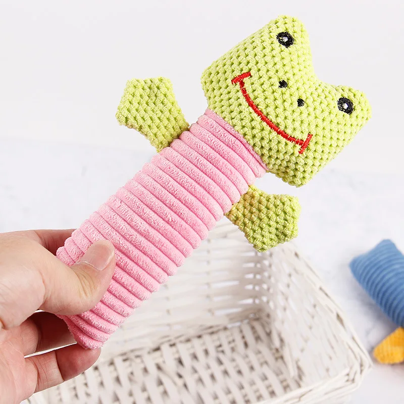 Hot Sale New Pet dog Toys Bulk Knit Soft Plush Stuffed Chew Toy Squeaky Bunnies Toys