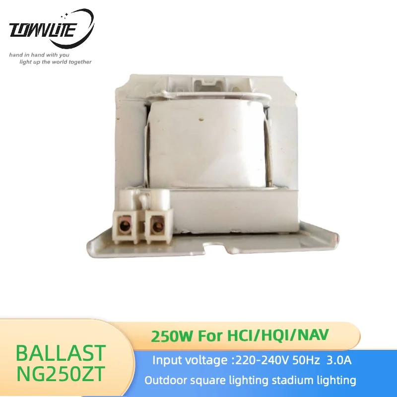 Высококачественная двухпроводная натриевая лампа высокого давления HPS250w магнитный балласт HID 220-240 В 50/60 Гц 3A NG250ZT