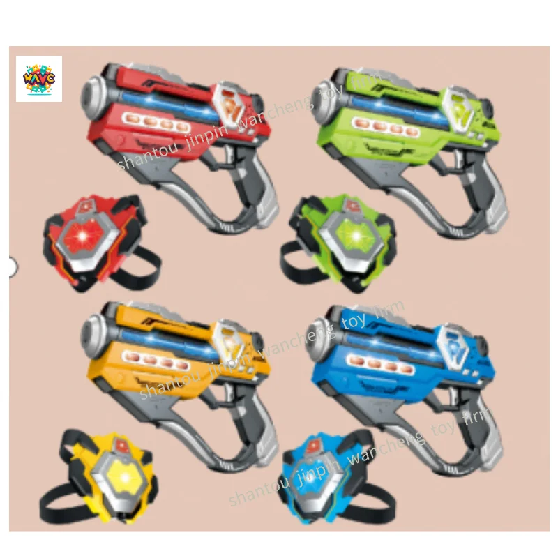 Laser Tag Guns Set Of 4 With Digital LED Score Display Vests, Infrared Multi-Function Toy Guns, Lazer Tag Gift Toy For Teen Kids