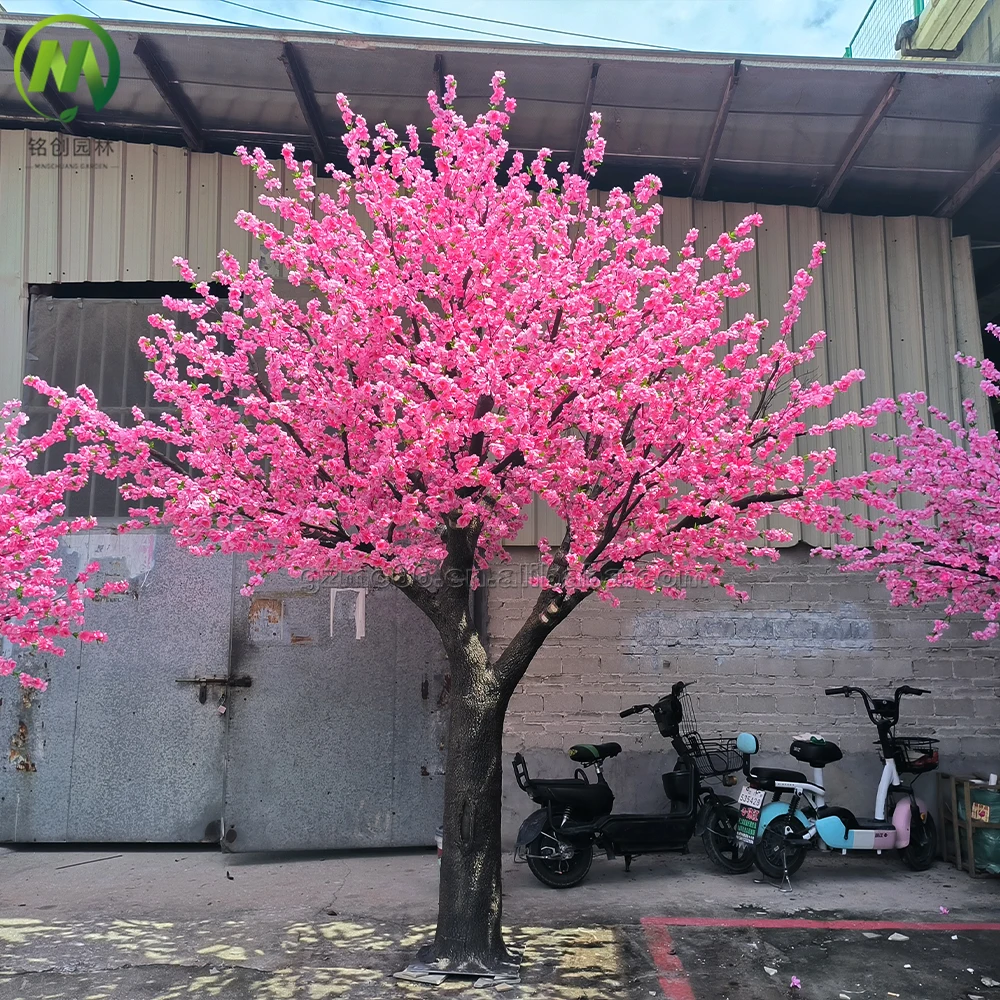 artificial peach blossom tree large artificial flower tree decorative trees for home wedding garden landscape