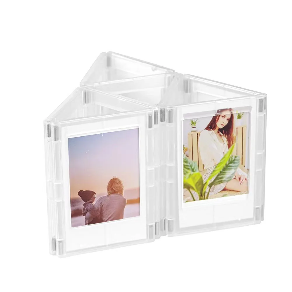 Factory Wholesale Price Trendy Custom Acrylic Photo Frame Magnetic Sticker Refrigerator Magnet