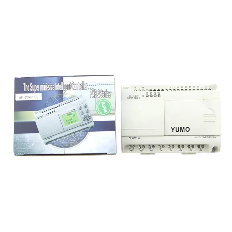 ЮМО PLC AF-20MR-D2 источник питания постоянного тока 12 точек касания вход (аналоговый) 8 баллов релейный выход мини Кондиционер plc контроллер