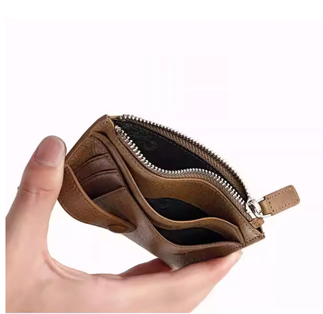 2023 Customize Design Slim Coin Purse Purse ID Credit Card Holder Short PU Leather Wallet For Men