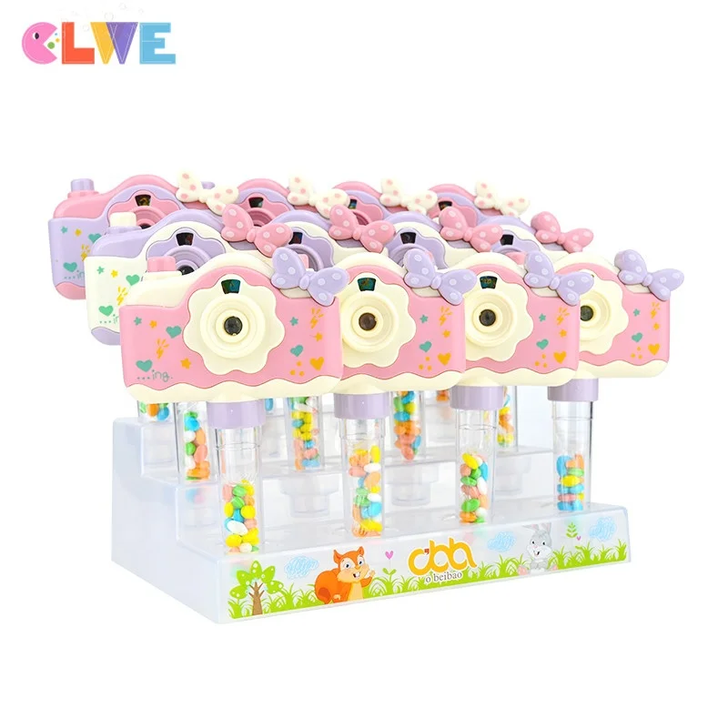 Morandi color Lovely cute girl design Projection Camera candy toy Hot sale summer novelty Projection camera candy toy