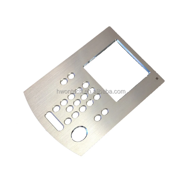 aluminium frame for smart switch anodized faceplate with etch and fill graphics lcd touch control panel