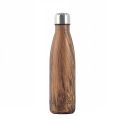 Eco friendly metallic thermo coke water bottle vacuum insulated sports flasks stainless steel cola bottle