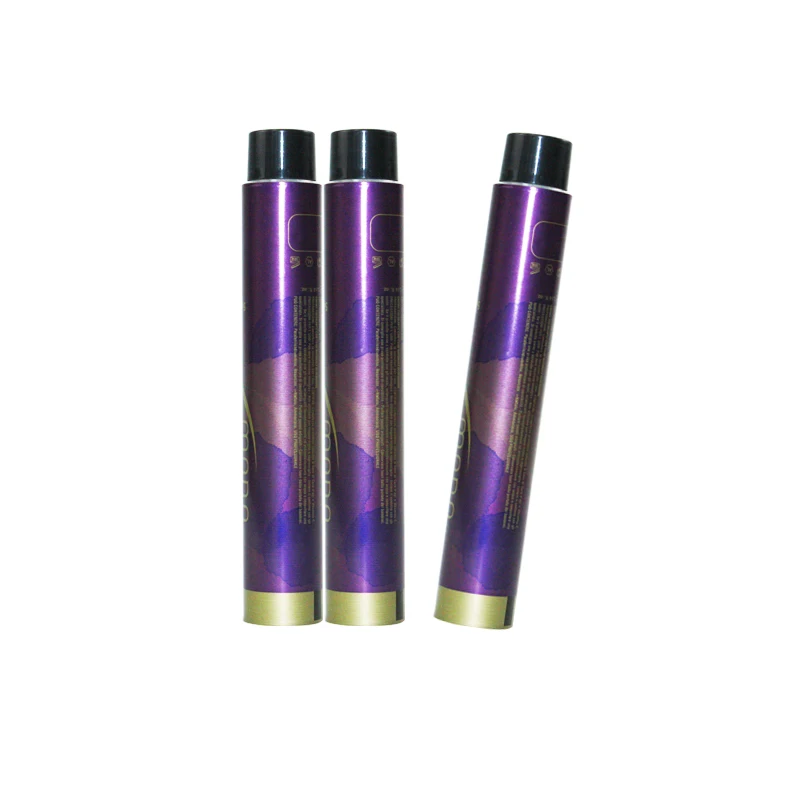 Diameter 25mm 28mm 30mm 32mm 35mm empty aluminium hair color cream tube from China