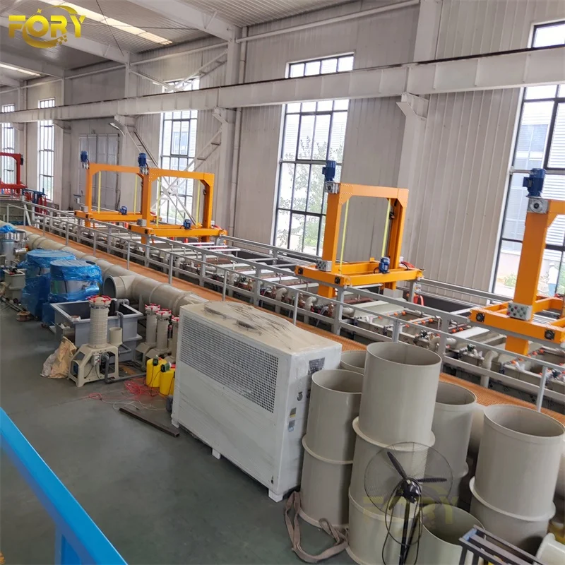 zinc plating barrel copper electroplating plant metal plating production line