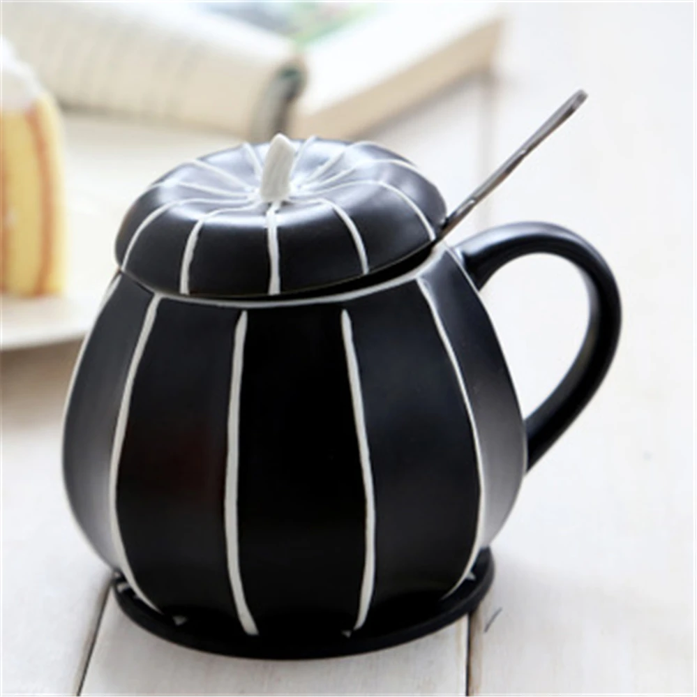 Best Selling Factory Wholesale Supply Creative Custom Logo Halloween Ceramic Coffee Cup Lids
