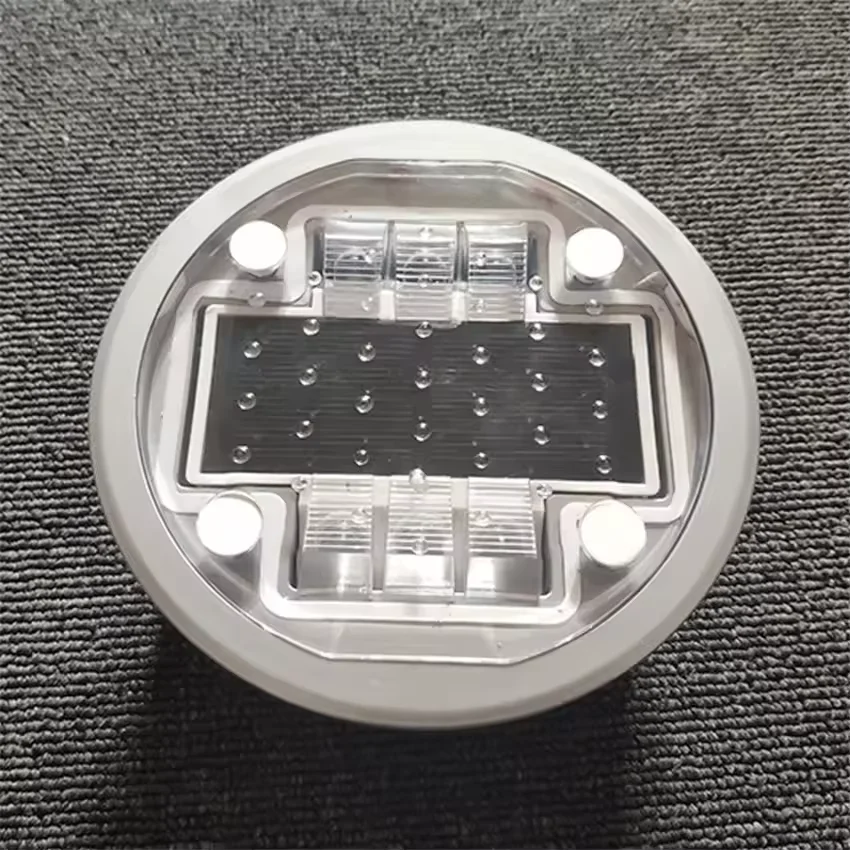 Waterproof Solar Road Studs Shell Low Profile Solar Road Stud Traffic Warning Safety Pathway Marker Light Solar Power Road Stud