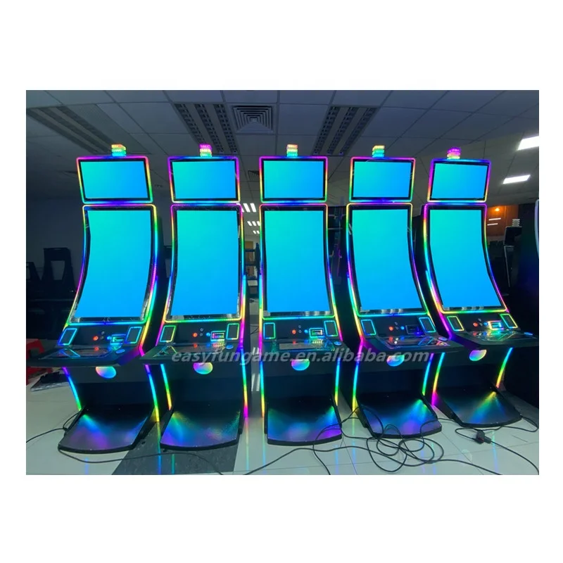Coin Pusher Multi Games 43 inch Curve Touch Skill Game Machine Cabinet with Bill Acceptor and Printer