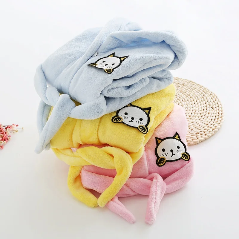 
Wholesale Soft Children Pink Organic Breathable Animal Hooded Bathrobe for Kids 