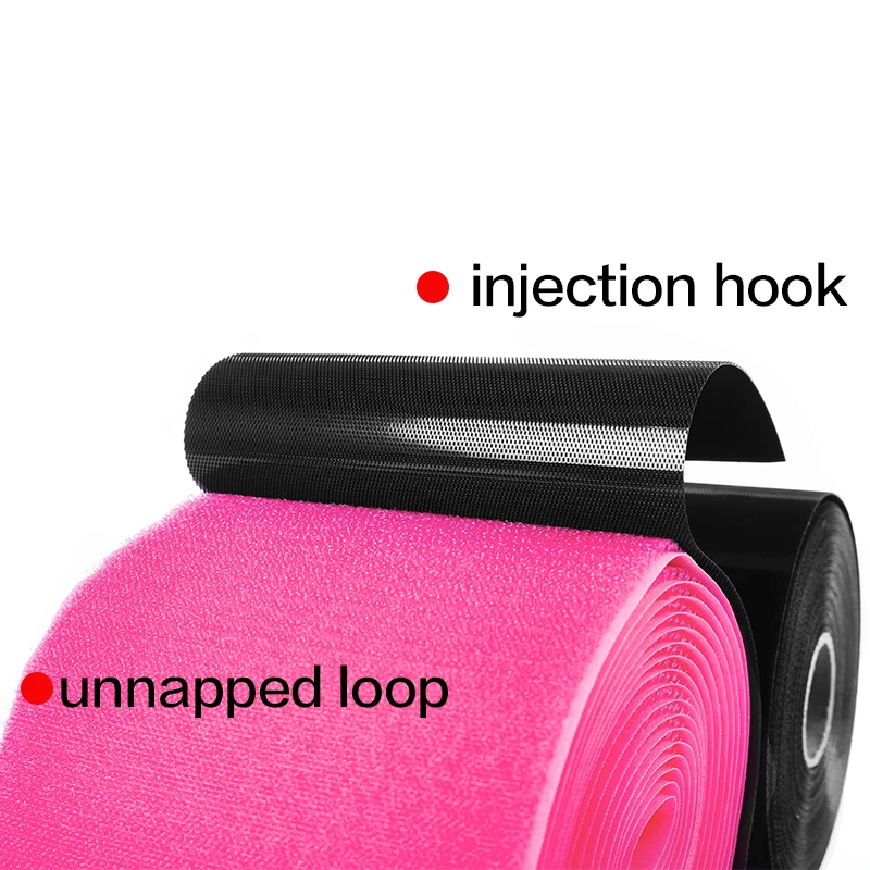 30mm 100%Nylon Grade A Soft and comfortable square unnapped hook and loop fastener tape Industrial Strength Unnapped Loop Tape