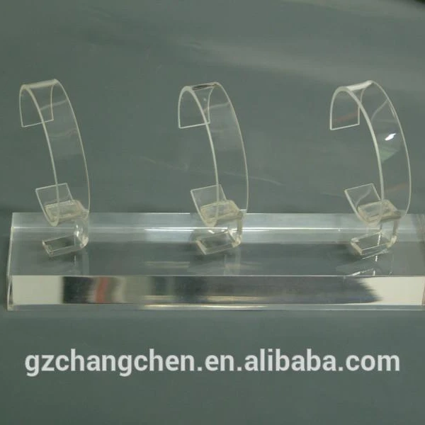 Custom clear acrylic simplified watch display/Acrylic Risers Display