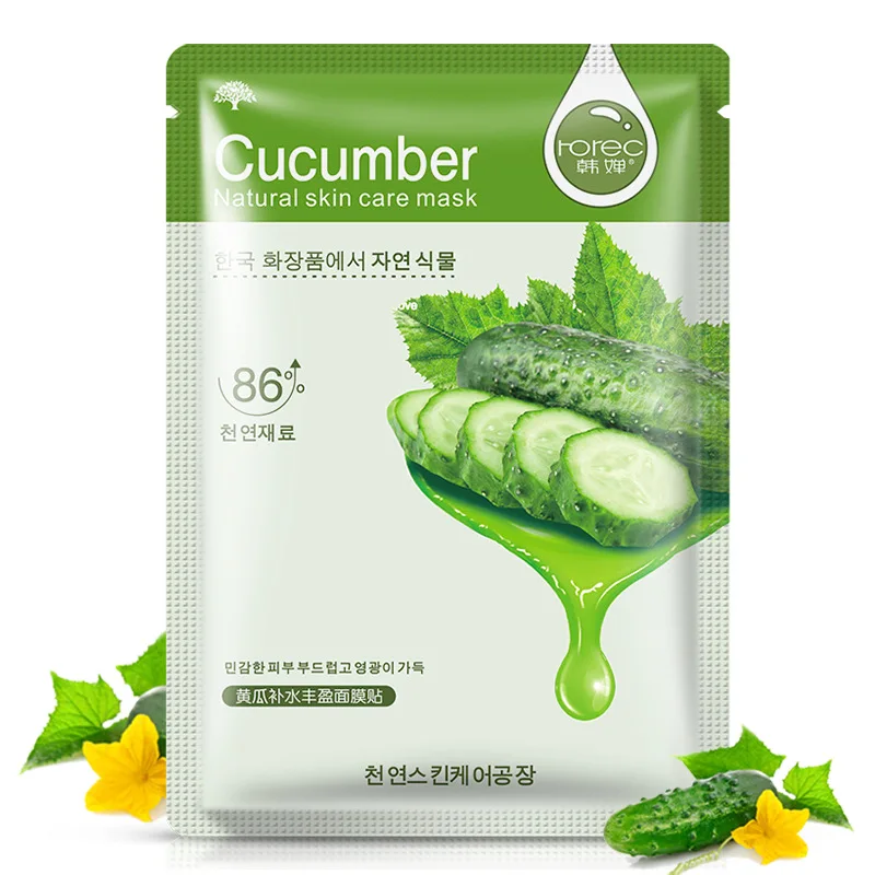 Private Label Wholesale Face Body Mask Beauty Korean Cosmetics Skin Care Masque Organic Fruit Mascarillas Facial Sheet Mask