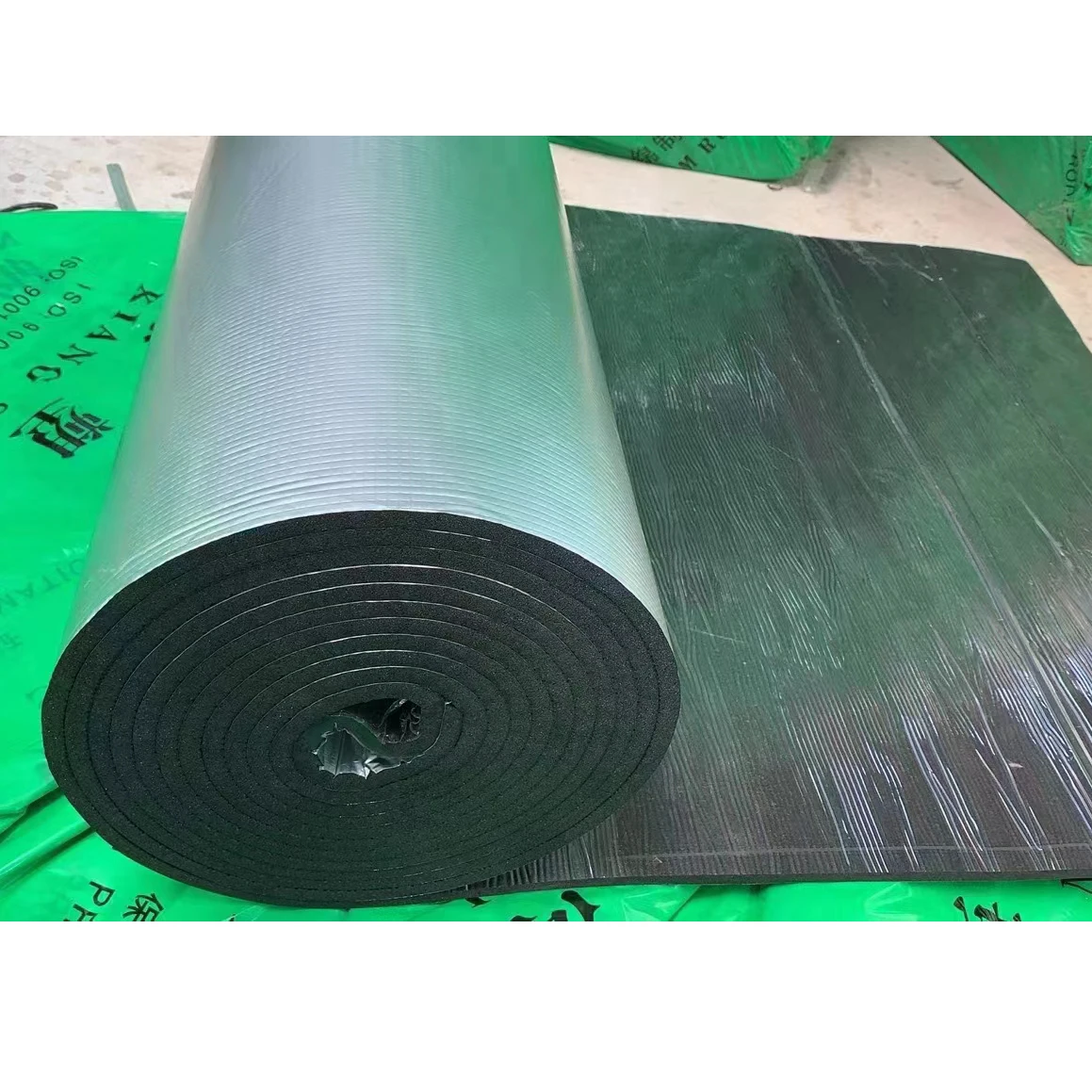 Heat And Sound Insulation Rubber Foam Materials Fireproof Roofing