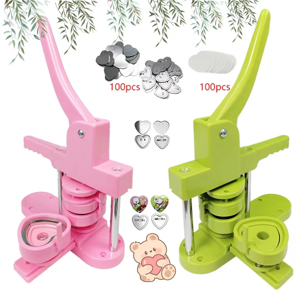 2023 Hot New  Heart-Shaped Machine with One Mould +100 pcs Material