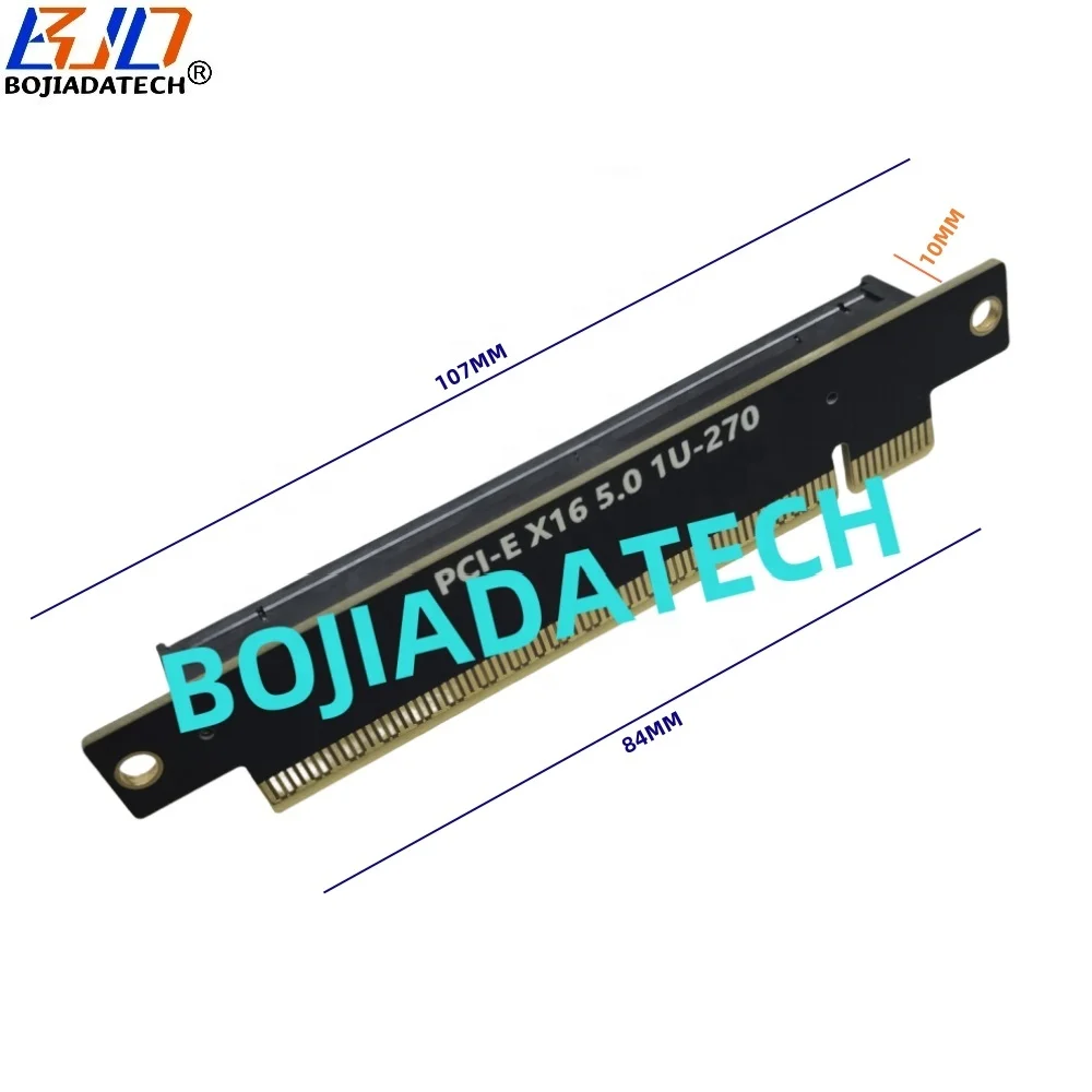 Reverse 270 Degree High Speed PCIe5.0 X16 Adapter PCI Express GEN5 PCI-E 5.0 16X Riser Card For Computer 1U Server Case